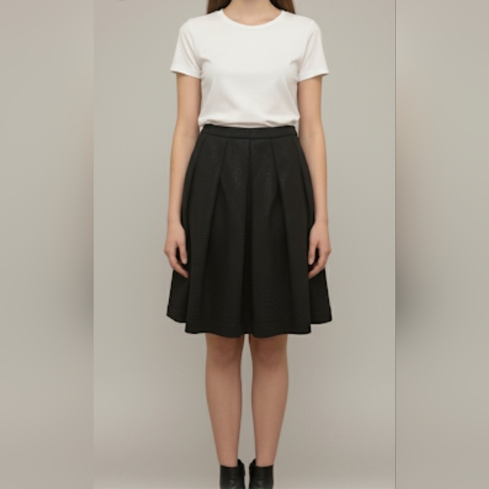 PINK TARTAN Front Pleated Midi Skirt size 0